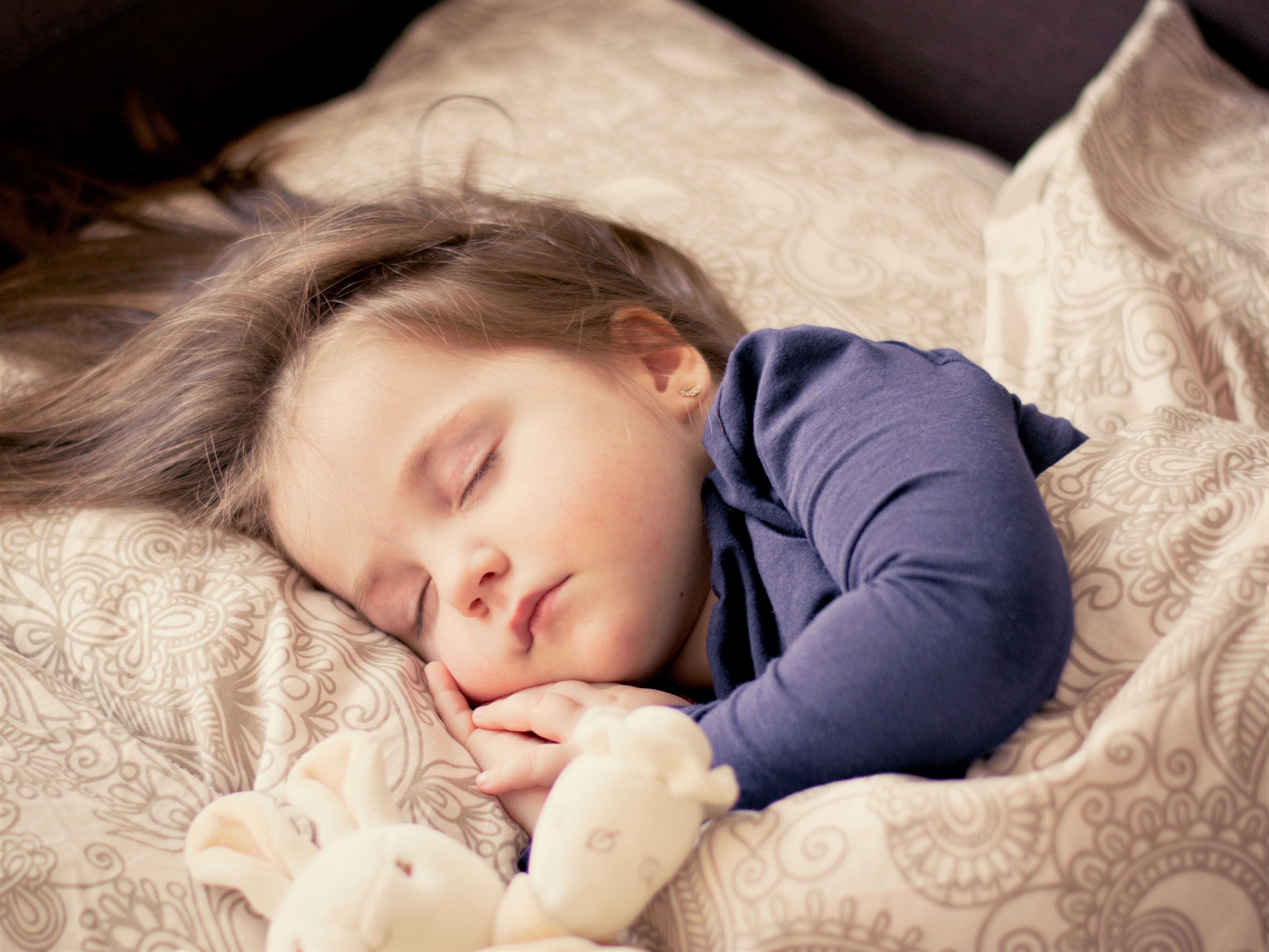 young girl sleeping
